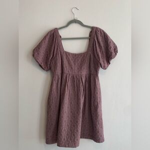 Madewell Textured Mauve Dress